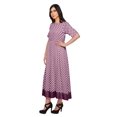 thumbnail image 2 of Moomaya Robe Kurti Tunique Longue Ligne A pour Femmes, Manches au Coude, Kurti Décontractée Imprimée, 2 of 5