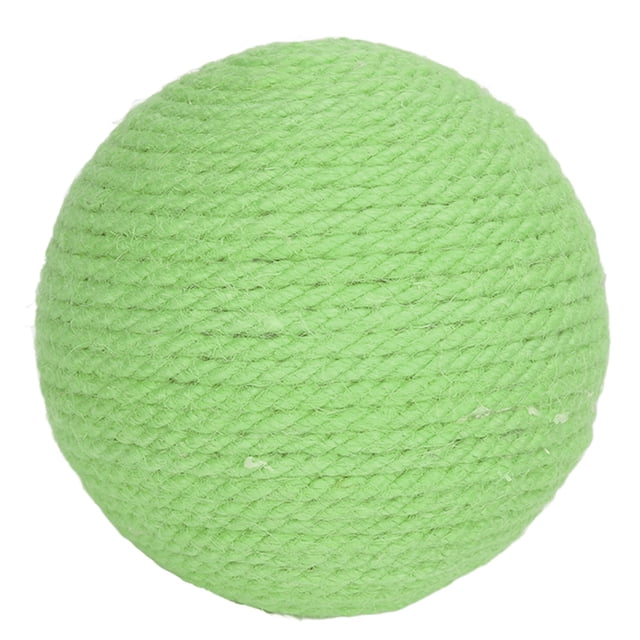 Cat Sisal Ball, Interesting Teeth Claws Grinding Sisal Cat Scratching Ball For Kitten For Playing White,Green,Yellow