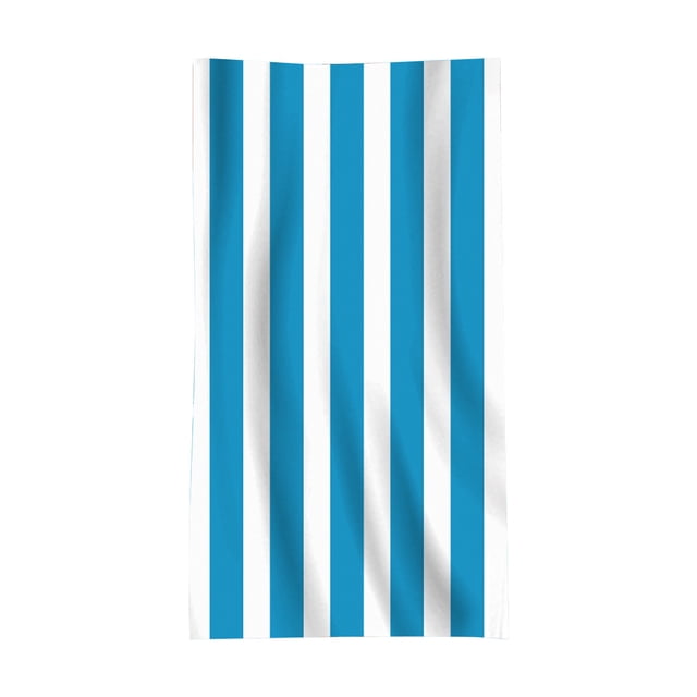 Light blue Microfiber Beach Towel Light Blue Stripe Large Size 80X160Cm #0ROR0