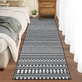 thumbnail image 3 of HOMERRY Boho Runner 2' x 6' for Hallway Modern Washable Throw Rugs for Kitchen Indoor Carpet, Black, 3 of 6