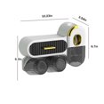 thumbnail image 3 of Dvkptbk toothbrush holders Toothbrush for Bathroom, Wall Mounted Toothbrush with Toothpaste Dispenser, with Toothbrush Cup, Tray Bathroom Toothbrush Toothpaste Dispenser, 3 of 8