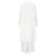 thumbnail image 4 of Timegard Vacation Outfits for Women 2 Piece Lightweight Open Front Long Top Wide Leg Rompers Sets, 4 of 5
