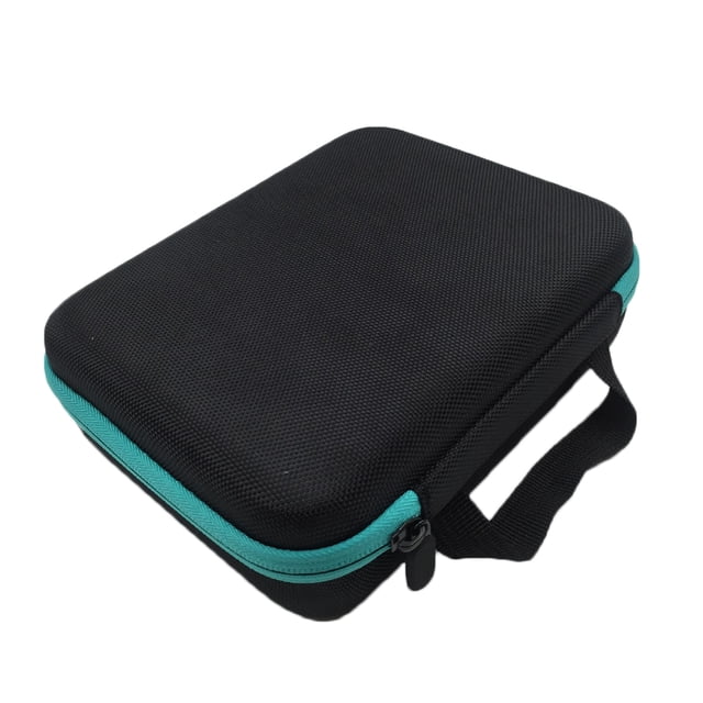 fastboy 63 Grid 1-3ML Essence Bottle Storage Bag Portable Essential Oil Pouch Zipper Case Air Humidifier Tote Bag Blue