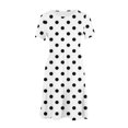 thumbnail image 4 of Weiqiqre Robes pour Femmes Été Décontractées à Manches Courtes Col Ras du Cou Robes T-Shirt Amples Évasées Mini avec Poches, 4 of 5