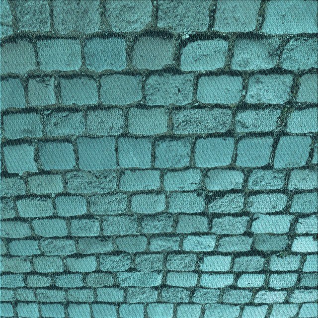 Ahgly Company Machine Washable Indoor Square Transitional Turquoise Green Area Rugs, 6' Square