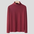 thumbnail image 2 of HAiming Chandails Thermiques à Col Roulé pour Hommes Couche de Base Décontractée Manches Longues Chandail Léger Automne Hiver Hauts Chauds, 2 of 5