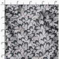 thumbnail image 2 of Soimoi Gray Poly Georgette Fabric Cat Animal Print Fabric by the Yard 42 Inch Wide, 2 of 5