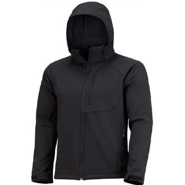 Mens' Warm Water Repellent Softshell Snowboard Jacket- Removable Hood