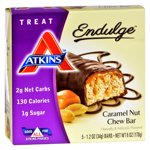 Atkins Endulge Bar Noix de caramel Chew - 5 Barres
