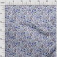 thumbnail image 3 of oneOone Velvet Medium Blue Fabric Floral Sewing Craft Projects Fabric Prints By Yard 58 Inch Wide, 3 of 4