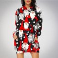 thumbnail image 1 of TIMIFIS Robe Longue Décontractée à Capuche pour Femmes Robe de Noël Moche Légère à Manches Longues avec Poche, 1 of 6