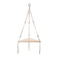 thumbnail image 2 of Macrame Wall Hanging Shelf Corner Rope Shelf Rustic Floating Shelf Planter Shelf, 2 of 8