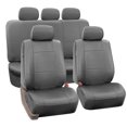 thumbnail image 1 of FH Group Premium PU Leather Seat Covers For Car Truck SUV Van - Full Set, 1 of 6