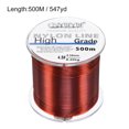 thumbnail image 2 of Uxcell Ligne de Pêche en Nylon Monofilament Enduit de Fluorocarbone 547Yard 12 Lb Rouge Vin, 2 of 7