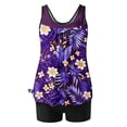 thumbnail image 3 of UPPADA Two Piece Tankini Swimsuits for Women High Waisted 2 Piece Bathing Suits Floral Print Tankini Set Tummy Control Modest Swimwear for Holiday Tankini Swimsuits Tops for Women Multicolor,L, 3 of 6