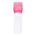 thumbnail image 1 of Milaget 120ml Comb Bottle Hair Coloring Dyeing Dispensing Container with Graduated Scale Pink, 1 of 9