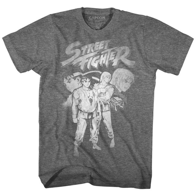 Street Fighter Gaming Sf Alpha 3 Ryu-Ken Adult Short Sleeve T Shirt