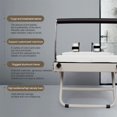 thumbnail image 3 of Foldable Pilates Reformer, Pilates Machine & Equipment for Home use, White, 3 of 7