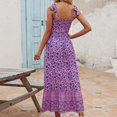 thumbnail image 4 of SMihono Robe d'Été pour Femmes Grande Taille Mode Femmes Été Décontractée Imprimé Camis Sans Manches Bandage Gilet Longue Robe, 4 of 7