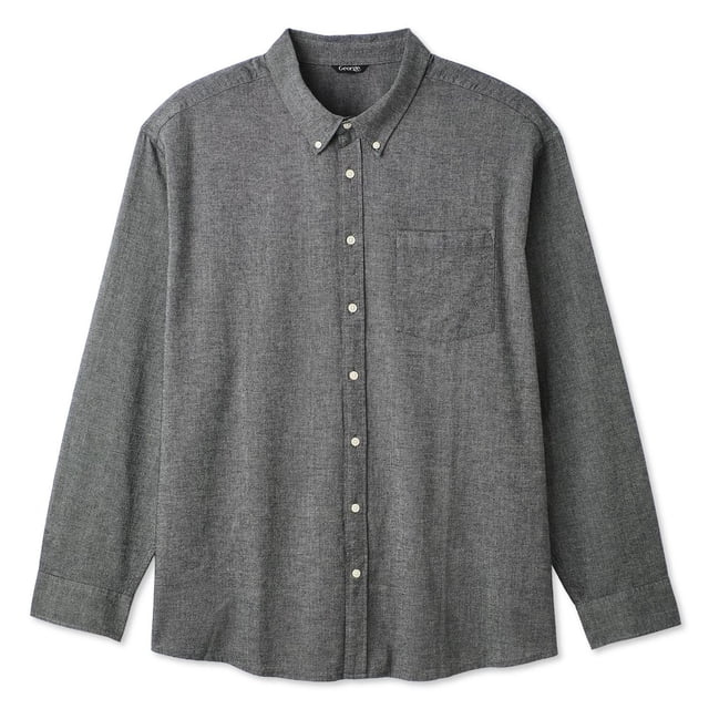 George Big Men's Long-Sleeve Button-Down Shirt