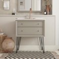 thumbnail image 4 of DHP Tribecca 30 Inch Floating Wall Mounted Bathroom Vanity, Gray, 4 of 9