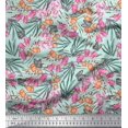 thumbnail image 1 of Soimoi Poly Georgette Fabric & Orchids Floral Print Fabric by The Yard 52 Inch Wide, 1 of 3