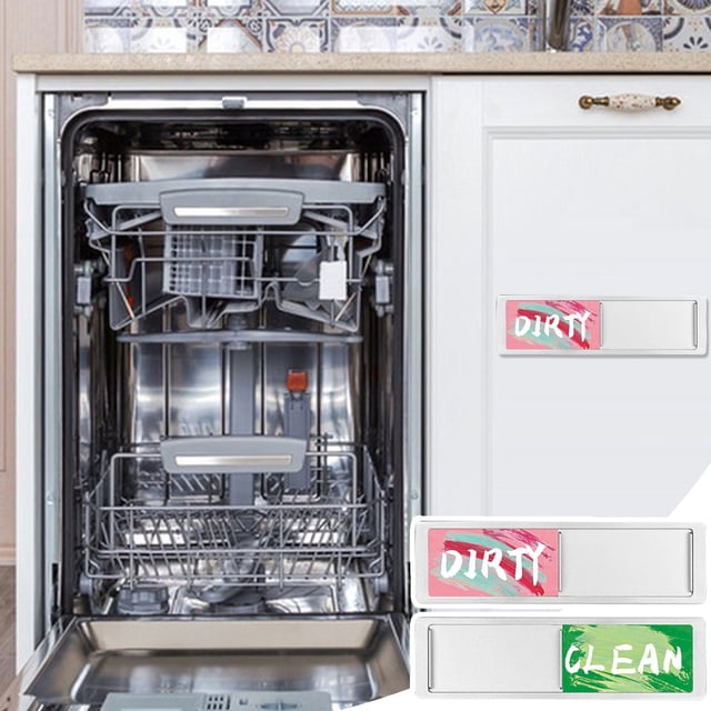 YAOMOBB Functional Kitchen Accessories Strong Magnetic Dishwasher Stickers Simple Operation Home Supplies with Clear Fonts