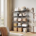 thumbnail image 1 of EDTara Modular Wire Cube Storage Organizer, 12-Cube Metal Grid Shelf Unit for Closet, Books, Office, or Entryway, 1 of 9