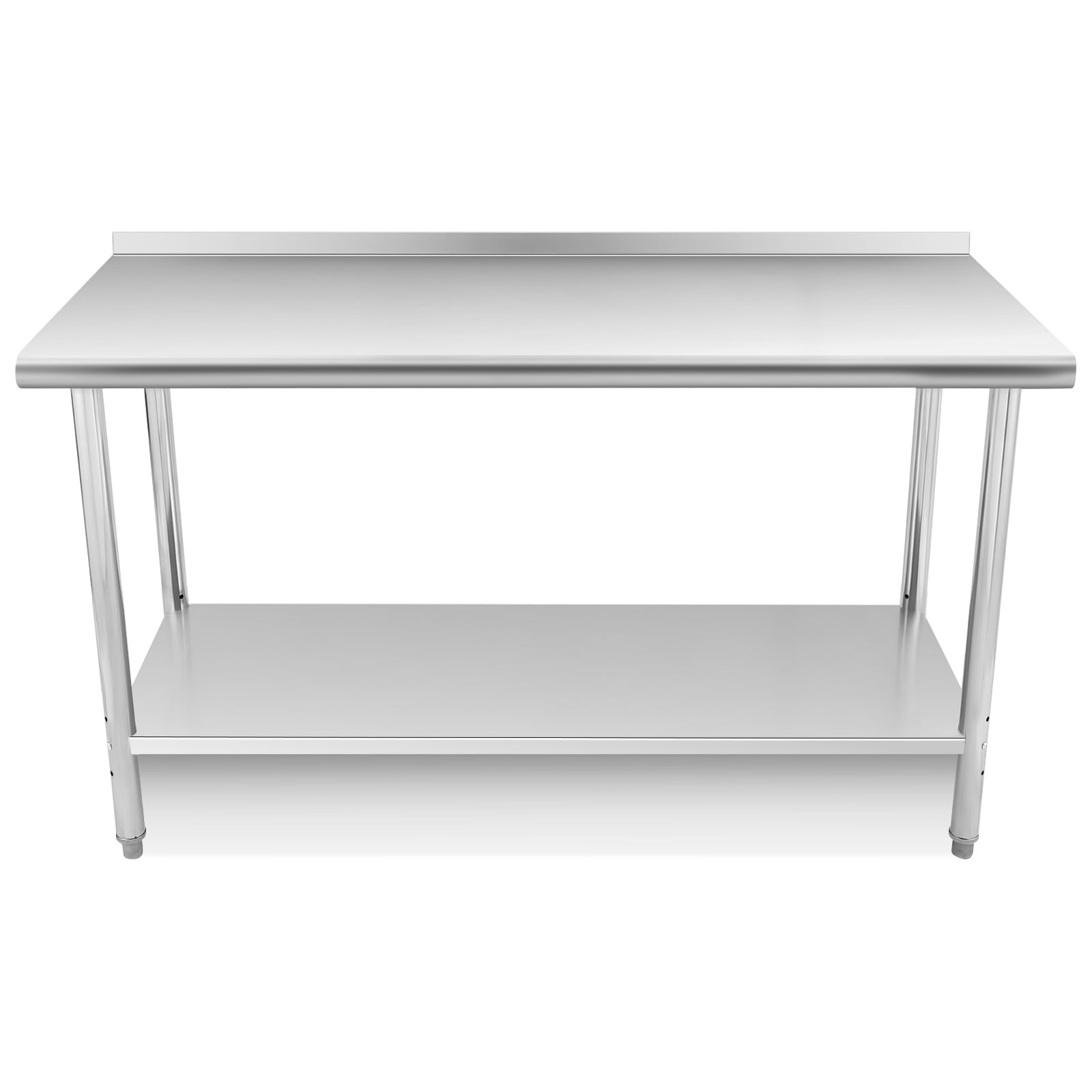 EDTara Table de Travail en Acier Inoxydable avec Roues, Établi de Préparation de Cuisine Robuste, Table Commerciale Certifiée NSF avec Tablette Inférieure Ajustable pour Hôtel et Garage
