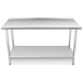 thumbnail image 1 of EDTara Table de Travail en Acier Inoxydable avec Roues, Établi de Préparation de Cuisine Robuste, Table Commerciale Certifiée NSF avec Tablette Inférieure Ajustable pour Hôtel et Garage, 1 of 7