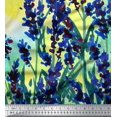thumbnail image 3 of oneOone Silk Tabby Fabric Watercolor Flower Panel Printed Craft Fabric BTY 42 Inch Wide, 3 of 3