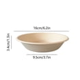 thumbnail image 3 of FHBVT Disposable Biodegradable Paper Bowl 850ml Leak-Proof Microwave Safe Thermal Insulation Portable Foldable for Picnic Party Outdoor Activities Home Children Greek Yogurt Shaved Ice Snack Bowl, 3 of 6