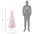 thumbnail image 3 of HOMCOM Crayon Arbre de Noël Artificiel avec Branches Enneigées, 3 of 10