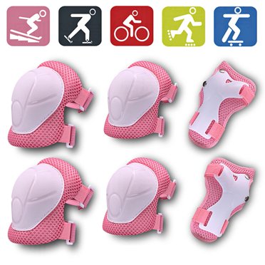 1 Set Knee Pads Adjustable Ultralight Shock Absorbing Impact Resistant Children Elbow Guards Sports Protective Gear Set