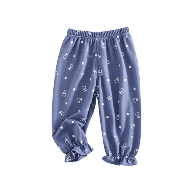 JMYHOAM Rentrée des Classes Pantalons en Lin pour Garçons Été Décontracté Pantalons d'Été pour Garçons Coton Lin à Bretelles Imprimé Pantalons Anti-Moustiques