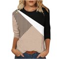 thumbnail image 1 of Birdeem Womens Fashion Short Sleeve Retro Round Neck Printed Loose Tops Blouse Three Quarter Sleeve, 1 of 1