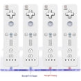 thumbnail image 4 of Wii Remote Controller Charger, 4 In 1 Wii Charging Dock Station With 4Pcs 2800Mah Rechargeable Batteries For Wii/Wii U Controller-Black, 4 of 9