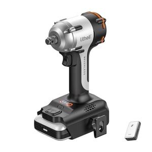 Litheli V20 Clé d'impact sans fil, perceuse à impact sans brosse de 1/2" avec 332ft-lbs(450Nm) Max Torque,LED Light for Dark Environment, 2.5Ah Batterie Power Impact Driver for Home Car Tires Mower
