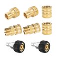 thumbnail image 2 of YAOMOBB Laveuse à Pression 5000 PSI Raccordement Rapide Robuste Déconnexion Rapide Adaptateur de Laveuse à Pression Remplacer Raccord Fileté Mâle Femelle Raccord 4 Pcs/8 Pcs, 2 of 6