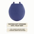 thumbnail image 2 of Fantasia 17 Inch Navy Soft Standard Vinyl Toilet Seat, 2 of 7