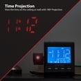 thumbnail image 4 of Magnasonic Projection Alarm Clock with AM/FM Radio, Battery Backup, Auto Time Set, Dual Alarm, Sleep Timer, Indoor Temperature/Day/Date Display & Bonus 3.5mm Aux Stereo Cable, 4 of 8