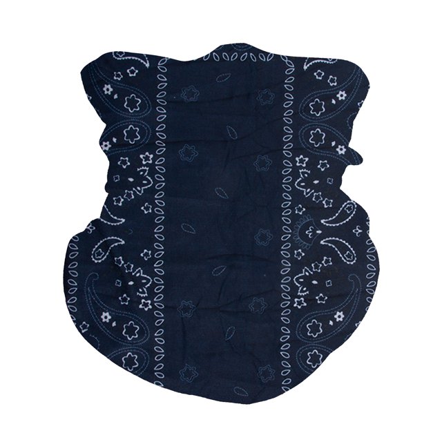 Top Headwear Face Covering Neck Gaiter - Navy Paisley