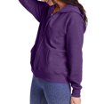 thumbnail image 2 of Hanes Womens ComfortSoft EcoSmart Full-Zip Hoodie Sweatshirt, XL, 2 of 3