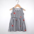 thumbnail image 2 of WEAIXIMIUNG Robes pour Ados Décontractées à Manches Courtes Été Robe Sans Manches pour Tout-Petites Filles à Imprimés de Fraises à Volants Robe Décontractée Vêtements, 2 of 7