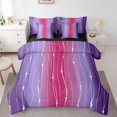 thumbnail image 1 of YST Gradient Ombre King Comforter Set, 7-Piece, Wave Lines Dots, Modern Abstract, 1 of 4