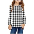 thumbnail image 1 of RXIRUCGD Chemises à Manches Longues pour Filles, Col Rond Mignon, Blouses Décontractées Élégantes, Blanc, Taille : 4 Ans, 1 of 6