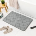 thumbnail image 4 of Bath Mats for Bathroom, Absorbent Non-Slip Soft Velvet Foam Bath Mat for Tub and Shower Floor, Machine Washable, 4 of 9