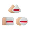 thumbnail image 1 of QJUHUNG Makeup Sponges for Foundation Face Soft Sponge Smooth Powder Puff Round Wet and Dry Use 3Pcs, 1 of 7