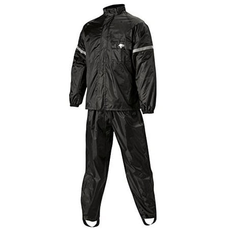 Nelson Rigg Unisex-Adult 2 Piece WeatherPro Rainsuit (Black, Medium)