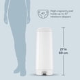 thumbnail image 3 of Diaper Genie Signature Diaper Pail, White, Foot Pedal, Odour Control, 3 of 9